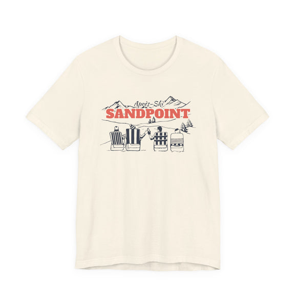 Sandpoint, Idaho Après-ski T-Shirt - Vintage Mountain Graphic Tee