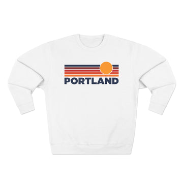 Premium Portland, Oregon Sun Graphic Sweatshirt - 0