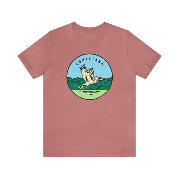 Buy heather-mauve Louisiana T-Shirt - Unisex Louisiana Shirt