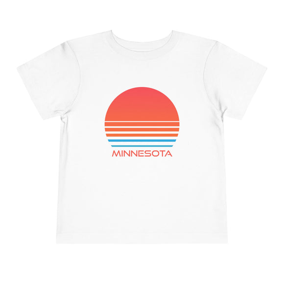 Minnesota Toddler T-Shirt - Retro 80s Unisex Toddler Minnesota Shirt