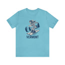 Vermont T-Shirt - Skeleton Skier Unisex Vermont Shirt-1
