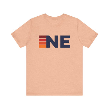Nebraska Retro Stripes T-Shirt | Nebraska State Tee