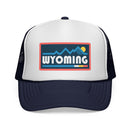Wyoming Retro Mountains Trucker Hat - Vintage Style Wyoming Cap-4