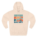 Big Sky, Montana Hoodie - Retro Mountain Unisex Sweatshirt-5