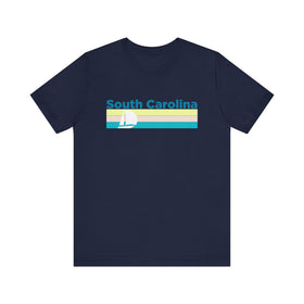 Buy navy South Carolina T Shirt - Sailboat Graphic South Carolina Tee