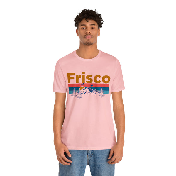 Frisco, Colorado Shirt - Mountain Sunset Unisex Frisco T-Shirt