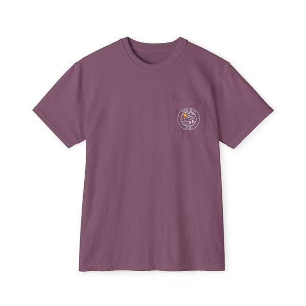 Park City, Utah Pocket Tee Shirt, Garment-Dyed Shirt, Mountain Graphic Tee, Comfort Colors