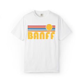 Buy white Banff, Canada Graphic Tee, Comfort Colors Retro Unisex Banff T shirt