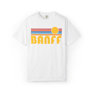 Buy white Banff, Canada Graphic Tee, Comfort Colors Retro Unisex Banff T shirt