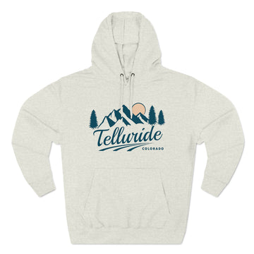 Buy oatmeal-heather Premium Telluride, Colorado Hoodie - Unisex Telluride Sweatshirt