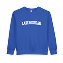 Lake Michigan Toddler Sweatshirt - Lake Michigan Toddler Crewneck Sweatshirt-2