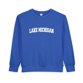Lake Michigan Toddler Sweatshirt - Lake Michigan Toddler Crewneck Sweatshirt