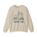 Jackson Hole, Wyoming Sweatshirt - Mountain Illustration Graphic Crewneck-2
