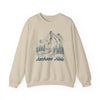 Jackson Hole, Wyoming Sweatshirt - Mountain Illustration Graphic Crewneck