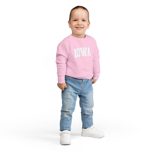 Iowa Toddler Sweatshirt - Iowa Toddler Crewneck Sweatshirt
