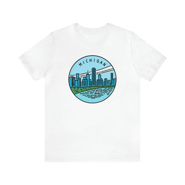 Buy white Michigan T-Shirt - Unisex Michigan Shirt
