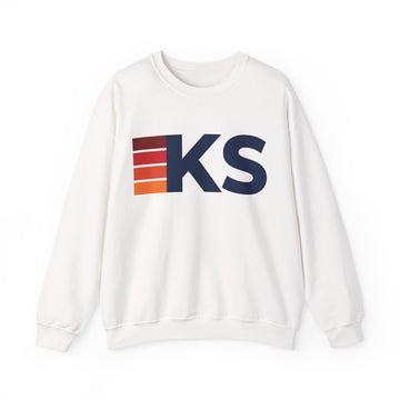 Kansas Retro Sweatshirt | Retro Stripes Kansas