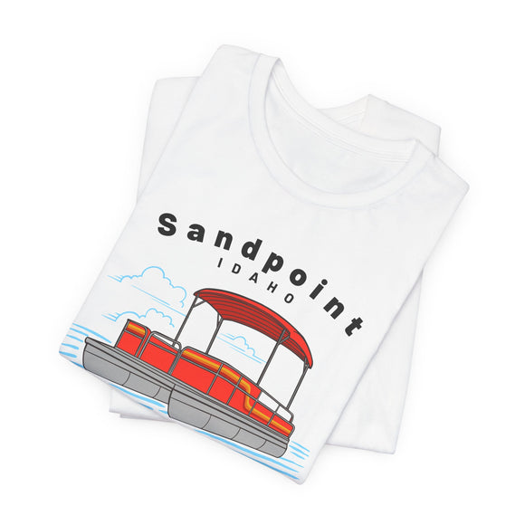 Sandpoint, Idaho T Shirt - Pontoon Boat Tee