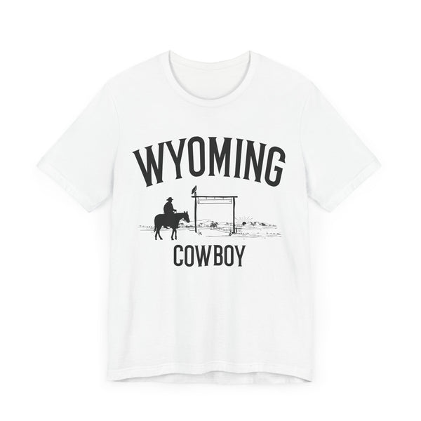 Wyoming Cowboy T Shirt - Wyoming Graphic Tee
