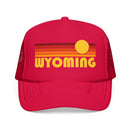 Wyoming Retro Sunset Trucker Hat-4