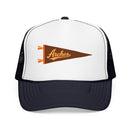 Arches National Park Pennant Trucker Hat — Vintage Foam Mesh Cap-1