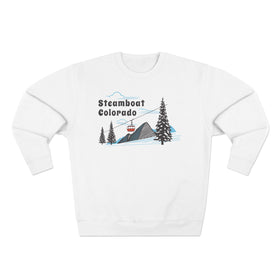 Premium Steamboat, Colorado Sweatshirt Unisex Crewneck, Premium Sweatshirt, Crewneck Jumper, Ski Resort Apparel