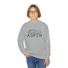 Aspen, Colorado Youth Sweatshirt - Unisex Kid's Aspen Crewneck Sweatshirt