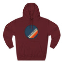 Premium Anna Maria Island, Florida Retro Circle Hoodie — Vintage 70s Striped Logo Pullover-5