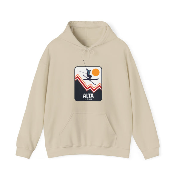 Alta, Utah Hoodie - Unisex Snow Ski Jump Alta Hoodie Sweatshirt