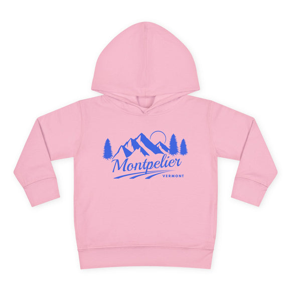 Montpelier, Vermont Toddler Hoodie - Unisex Mountain Montpelier Pullover Sweatshirt, Kids Hooded Jumper, Vermont Souvenir