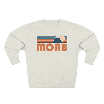 Premium Moab, Utah Retro Mountain Graphic Sweatshirt