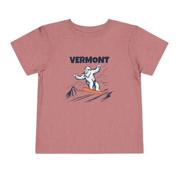 Buy heather-mauve Vermont Yeti Snowboard Toddler Tee