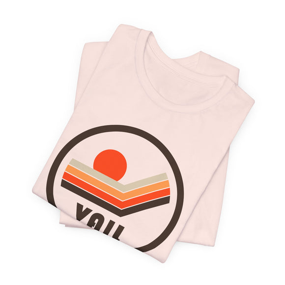 Vail, Colorado T-Shirt - Sunset Mountain Graphic Tee