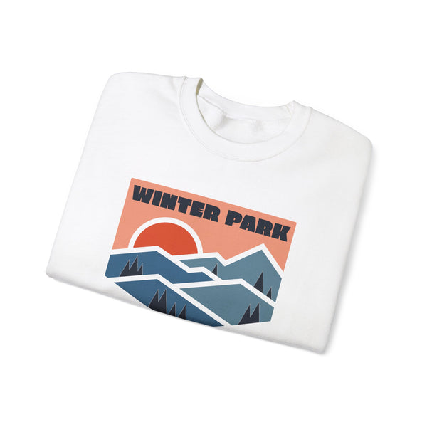Winter Park, Colorado Sweatshirt Retro Mountains, Winter Park Unisex Graphic Crewneck
