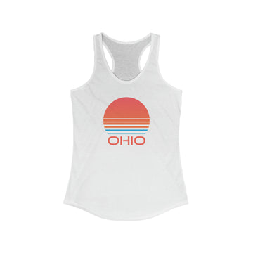 Buy solid-white Ohio Women's Racerback Tank Top