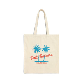 Santa Barbara, California, Cotton Canvas Santa Barbara Tote Bag