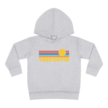Vancouver, Canada Toddler Hoodie - Retro Sunrise Unisex Vancouver Toddler Sweatshirt - 0