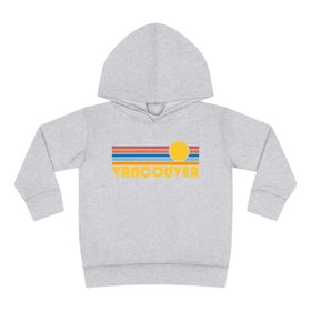 Vancouver, Canada Toddler Hoodie - Retro Sunrise Unisex Vancouver Toddler Sweatshirt