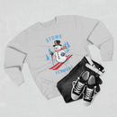 Premium Stowe, Vermont Skiing Snowman Sweatshirt-8