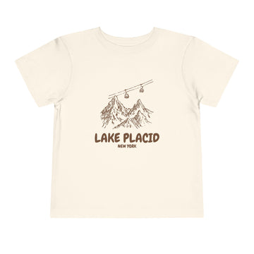 Lake Placid, New York Toddler T-Shirt — Vintage Gondola Ski Mountain Tee