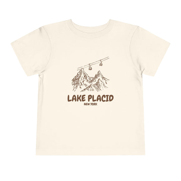Lake Placid, New York Toddler T-Shirt — Vintage Gondola Ski Mountain Tee