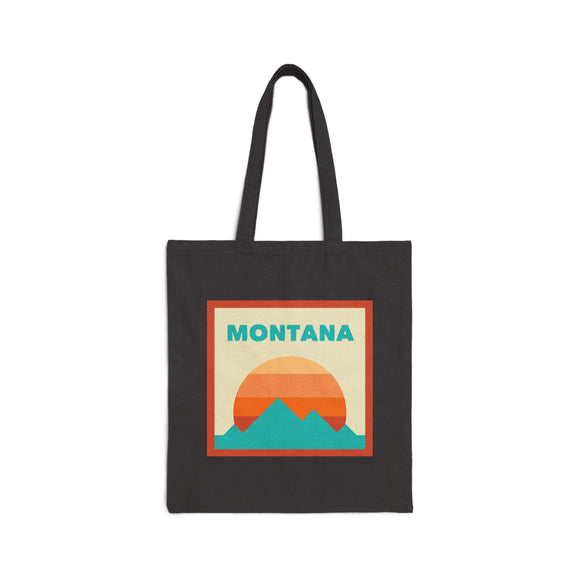 Montana Tote Bag, Cotton Canvas Tote Bag, Reusable Shopping Bag, Eco-Friendly Tote, Montana Gift