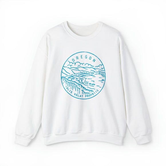 Oregon Sweatshirt - Unisex Distressed Oregon Sweatshirt