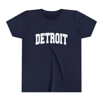 Buy navy Detroit, Michigan Youth Graphic Tee - Kids Detroit T Shirt