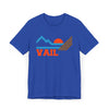 Vail, Colorado Retro Mountains Sunset T-Shirt | Vintage Vail Tee