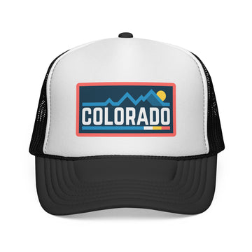 Colorado Retro Mountains Trucker Hat - Vintage Style Colorado Cap - 0