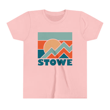 Buy pink Stowe, Vermont Youth T-Shirt - Kids Stowe Shirt