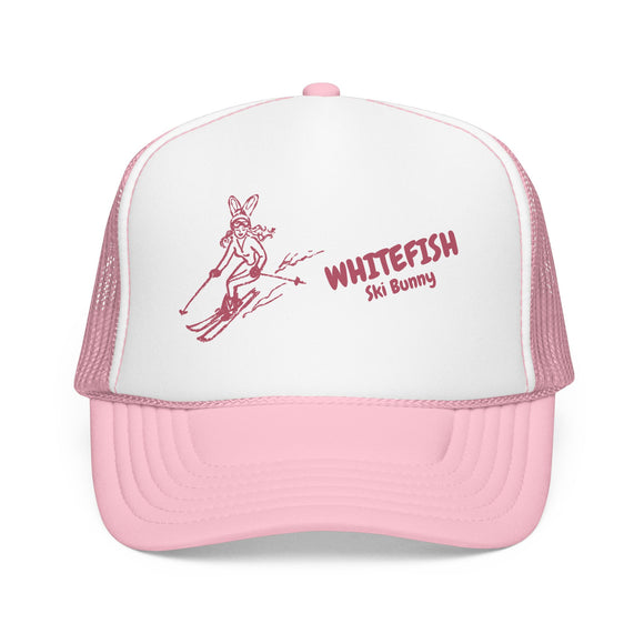 Whitefish, Montana Ski Bunny Foam Trucker Hat