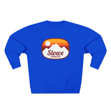 Buy royal-blue Premium Stowe, Vermont Sweatshirt - Retro Unisex Sweatshirt