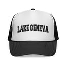 Lake Geneva, Wisconsin Collegiate Style Trucker Hat-2